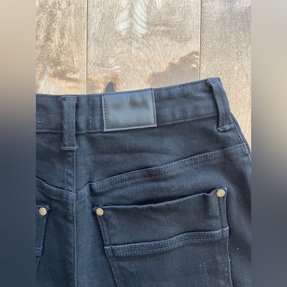 Zimmermann Black High Rise Straight Leg Jeans - Picture 9 of 12
